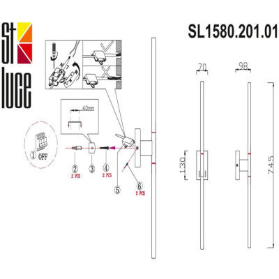 Бра Ralio SL1580.201.01