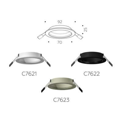 Основание для встраиваемого светильника C C7623