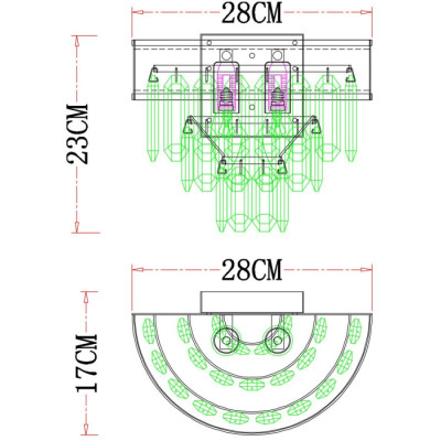 Бра Diadem A1002AP-2CC