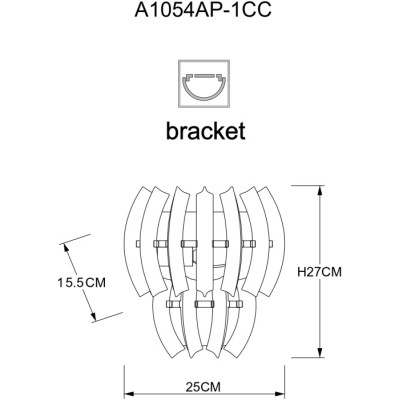 Бра Ella A1054AP-1CC