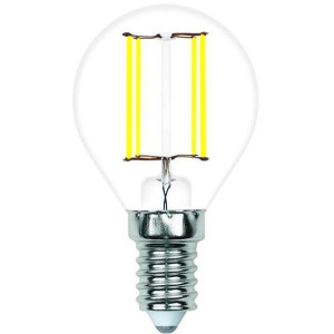 Лампочка светодиодная филаментная LED-G45-SLF LED-G45-6W/3000K/E14/CL/SLF