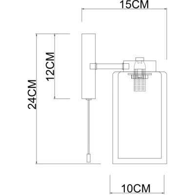 Бра Leo A7027AP-1BK