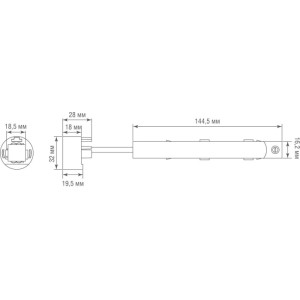 Адаптер Round Line Power connector DLR B