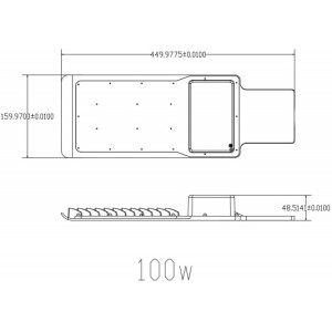 Уличный консольный светильник  SPP-503-0-30K-100