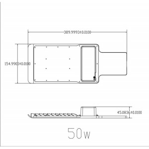 Уличный консольный светильник  SPP-503-0-30K-050