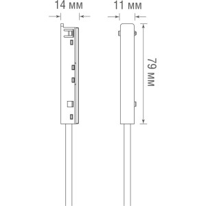 Адаптер с подводом питания Slim Line Power connector DLS W
